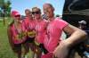 TREVOR HAGAN / WINNIPEG FREE PRESS
Amanda Pfrimmer, 18, Jennifer Bell, 21, Nikki Bell, 19 and Deb Pfrimmer, 49, after running in the races Sunday. Deb was diagnosed with lymphoma three months ago.