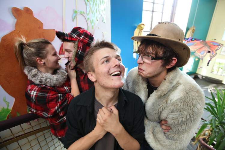 RUTH BONNEVILLE / Winnipeg Free Press
From left, Carly Berthon, Devon Gillingham, Connor Wielgosz and Arthur Holroyd.