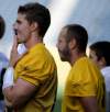 TREVOR HAGAN / WINNIPEG FREE PRESS
Backup quarterback Justin Goltz (left) has been elevated to No. 1 against Calgary, ostensibly because Buck Pierce (right) -- who practised  Wednesday and will suit up Friday --  is injured.