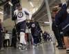 Joe Bryksa
Axel Blomqvist leads a group of Winnipeg Jets prospects onto the ice at the MTS Iceplex for one last skate at the Winnipeg Jets Rookie Camp Thursday morning before the players catch a flight to Penticton, B.C., to play in the Vancouver Canucks Young Stars tournament.