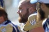 Ruth Bonneville / Winnipeg Free Press
Blue Bomber #58 Tyson Pencer at walk through practice at Investors Group Stadium in 2013.