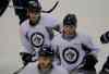 BORIS MINKEVICH / WINNIPEG FREE PRESS archives
Mark Scheifele (left) and Jacob Trouba didn't play like rookies Tuesday night in Edmonton.