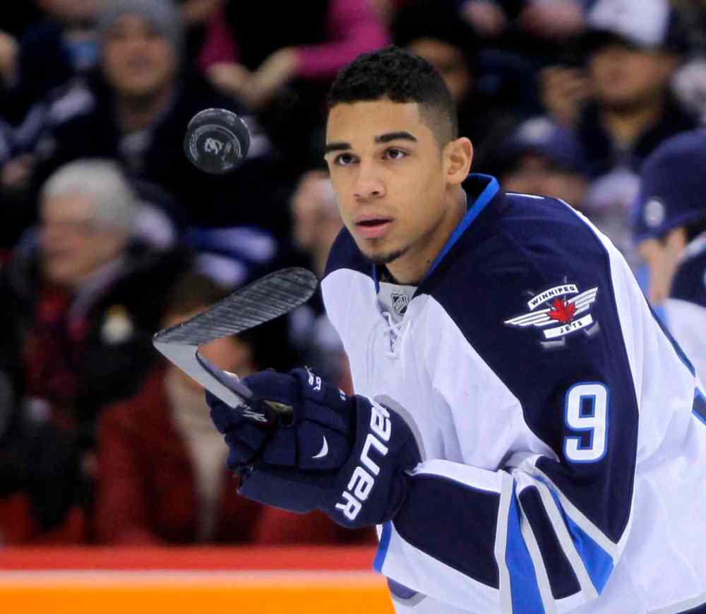 BORIS MINKEVICH / WINNIPEG FREE PRESS
Winnipeg Jets winger Evander Kane