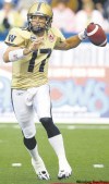 TREVOR.HAGAN@FREEPRESS.MB.CA / ARCHIVES
Blue QB Stefan LeFors has to be sharper tonight. Winnipeg’s passing attack is ranked last in the league at 165.5 yards per game.