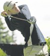 JOE.BRYKSA@FREEPRESS.MB.CA
Californian Ryan Thornberry rips it off the 18th tee at Pine Ridge. A 68 left him one off the pace after 36 holes.