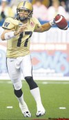 TREVOR.HAGAN@FREEPRESS.MB.CA
Could Winni­peg’s offensive scheme be too ambitious for quarterback Stefan LeFors?