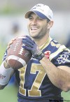 JOE.BRYKSA@FREEPRESS.MB.CA
QB Stefan LeFors was all smiles and optimism at practice Thursday.