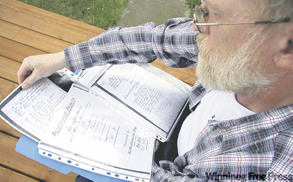 MATT GOERTZEN / BRANDON SUN
James Ritchie, a historian hired by three Manitoba bands, says documents prove they had an agreement with the British Crown before Canada’s Confederation.