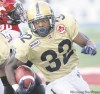 JOE BRYKSA / WINNIPEG FREE PRESS ARCHIVES
Fred Reid, who ran for only 26 yards against Toronto last week, is looking forward to having more involvement in the offensive game plan against Calgary.