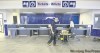 PHIL.HOSSACK@FREEPRESS.MB.CA
Tradesmen put the final touches on Greyhounds new ticket counter.