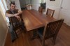 JOE BRYKSA / WINNIPEG FREE PRESS
Wyton shows a dining room set his Morden company has made from wood from former barns.