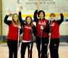 KEN GIGLIOTTI / WINNIPEG FREE PRESS
From left: Jennifer Jones, Kaitlyn  Lawes, Jill Officer and Dawn McEwen.
