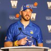 BORIS MINKEVICH / WINNIPEG FREE PRESS
The Bombers have hired back Buck Pierce as a running backs coach, one of many changes helping put the Blue and Gold on the train out of Loserville.