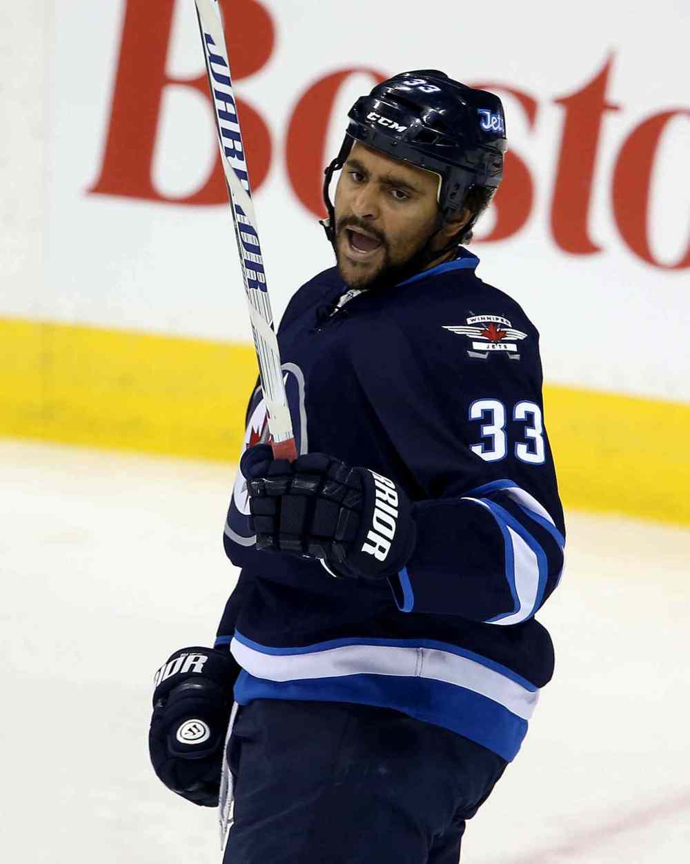 TREVOR HAGAN / WINNIPEG FREE PRESS files
Dustin Byfuglien