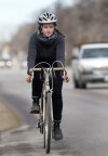 KEN GIGLIOTTI / WINNIPEG FREE PRESS
Rebecca Ward continues to ride her bike along Academy Road despite being hit by a car in the area a year ago.