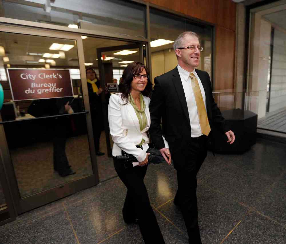 KEN GIGLIOTTI / WINNIPEG FREE PRESS Files
Gord Steeves and his wife Lorrie.