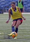 KEN GIGLIOTTI / WINNIPEG FREE PRESS
Sydney Leroux doesn't regret playing for the USA.