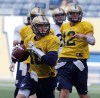 KEN GIGLIOTTI / WINNIPEG FREE PRESS
Robert Marve boasts the strongest arm of any quarterback on the Bombers, and he looks certain to be the team's No. 3 pivot. He also could be the go-to guy for mixing things up.