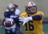 JOE BRYKSA / WINNIPEG FREE PRESS
Winnipeg Blue Bombers quarterback hopeful Robert Marve made a good impression in limited time against Toronto on Monday.