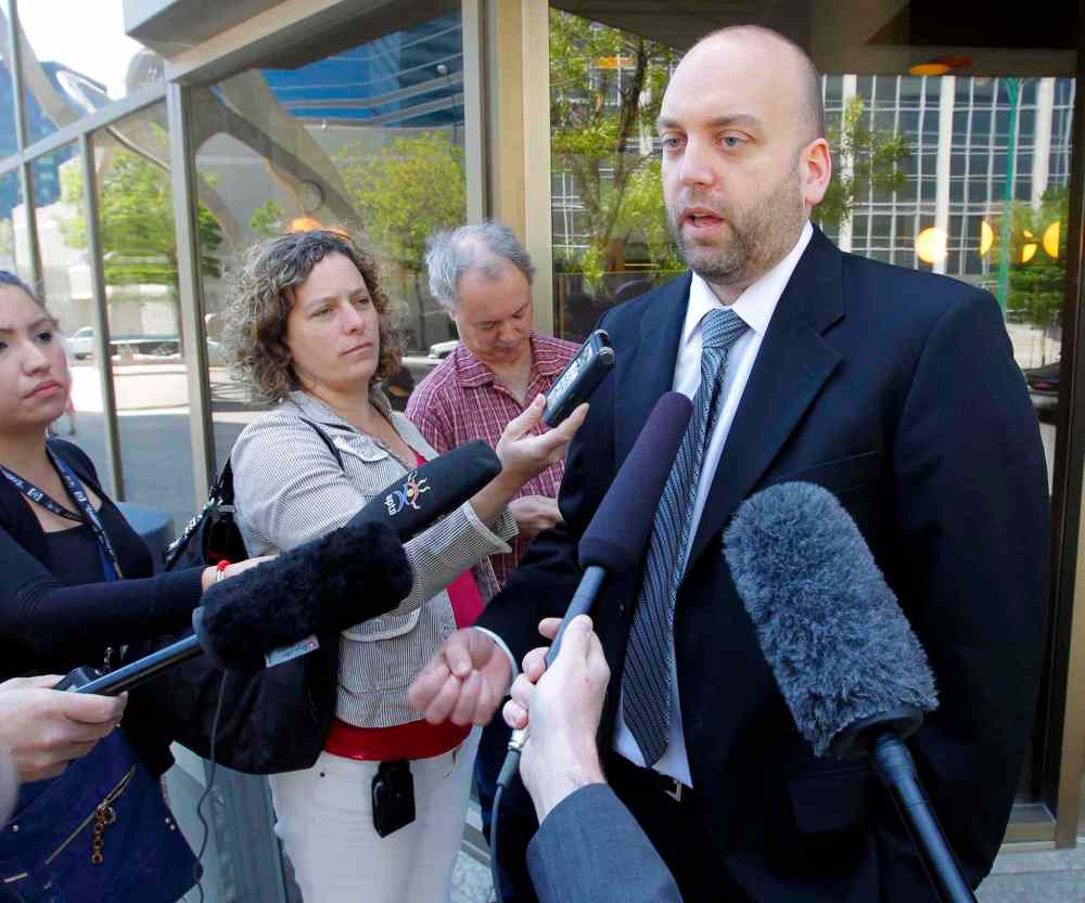 BORIS MINKEVICH / WINNIPEG FREE PRESS
Vilko Zbogar (right) says the inquest into the death of Brian Sinclair glossed over important issues.