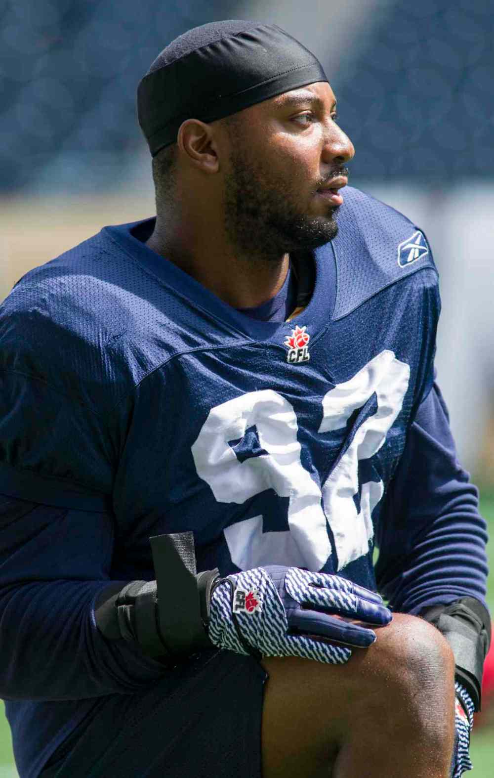 DAVID LIPNOWSKI / WINNIPEG FREE PRESS files
Bombers defensive tackle Bryant Turner looks forward to having a playbook.