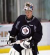 JOE BRYKSA / WINNIPEG FREE PRESS
Eric Comrie at the Winnipeg Jets Development Camp Tuesday at the MTS Iceplex in Winnipeg