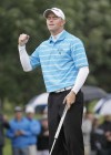 John Woods / Winnipeg Free Press
Tim Madigan celebrates his victory at The Players Cup at Pine Ridge Sunday, July 13, 2014.