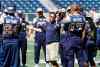 Ken Gigliotti / Winnipeg Free Press
Blue Bomber Offensive coordinator Marcel Bellefeuille explains positioning light during walk through practice as the Bombers prepare to play Edmonton on Thursday at Investors Stadium. July 16, 2014.