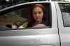 JOE BRYKSA / WINNIPEG FREE PRESS
Theresa Thomson inside her car that was defaced recently, part of the intimidation the actress has faced over the play Lies of a Promiscuous Woman that some have blasted as blasphemous.