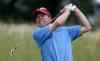 Trevor Hagan / Winnipeg Free Press
Todd Fanning tees off during the Manitoba Amateur Golf Championship at Niakwa Country Club Thursday. He held off a charging Charlie Boyechko to win the championship.