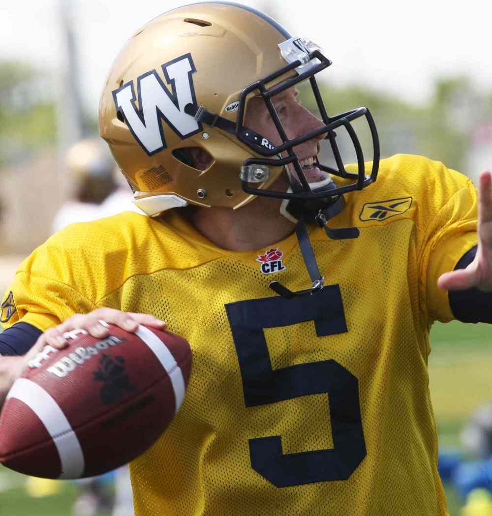 JOE BRYKSA / WINNIPEG FREE PRESS
Drew Willy credits improvements, game-plan tweaks for last Friday's success against the B.C. Lions.