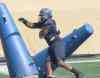 JOE BRYKSA / WINNIPEG FREE PRESS
DT Bryant Turner Jr., practicing at Investors Group Field this morning, will line up with new teammates after head coach Mike O'Shea told reporters Jason Vega and Ejiro Kuale have been sidelined with injuries heading into Friday's game against the Alouettes.