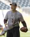 JOE BRYKSA / WINNIPEG FREE PRESS
Winnipeg Blue Bombers head coach Mike O'Shea all smiles  at practice at Investors Group Field Wednesday. The team is in preparation for the Labour Day Classic in Regina this Sunday against the Saskatchewan Roughriders.