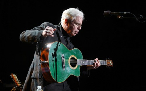 Ruth Bonneville / Winnipeg Free Press files
Bruce Cockburn performs on the main stage during Rights Fest at the Forks in September 2014.