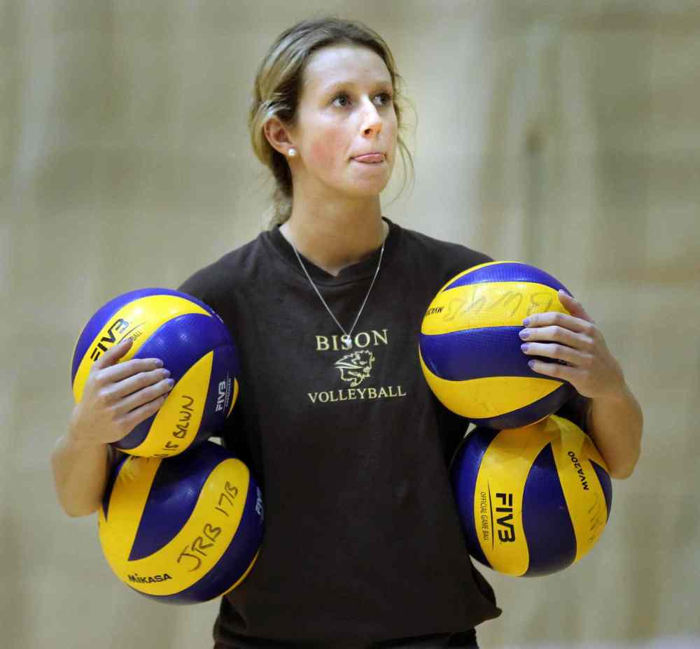 Phil Hossack / Winnipeg Free Press
Bison Brittany Habing works out.