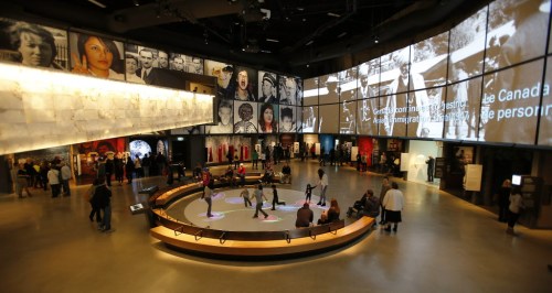 John Woods / Free Press files
Interactive games inside the Canadian Journeys gallery earned a silver award.