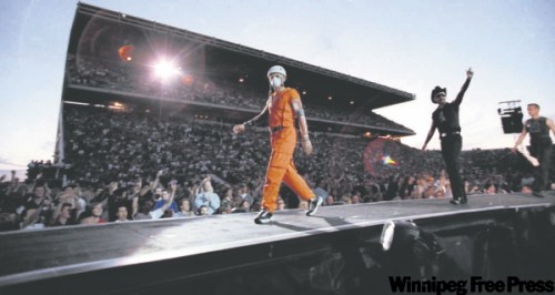 FREE PRESS ARCHIVES
U2, pictured, takes the stage at the stadium --  the best place to showcase giant rock ’n’ roll spectacles like tonight's AC/DC concert.