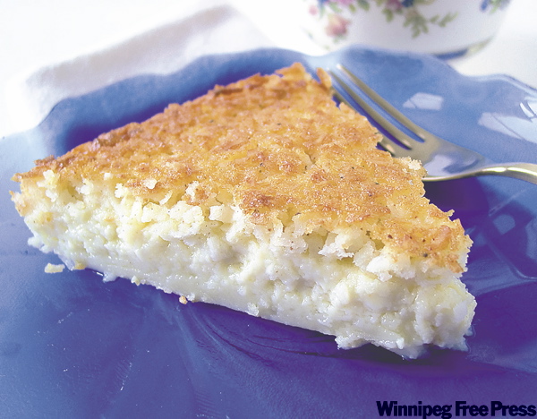 KELVIN HENDERSON PHOTOS
Impossible, you say? Not so, unbeliever, and the proof is pretty tasty. Above, impossible coconut pie; below, impossible lasagna.