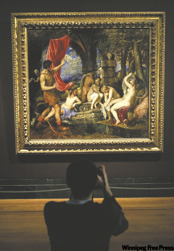 AP PHOTO
Titian's masterpiece 'Diana & Actaeon', at the National Gallery in central London