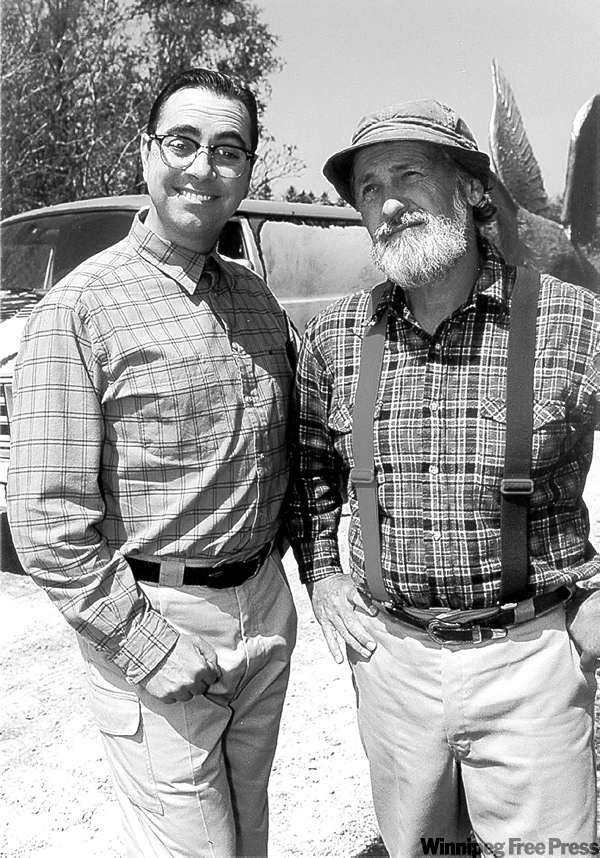 CNS
CBC PHOTO
Red Green (Steve Smith, right) and his nephew Harold (Patrick McKenna).