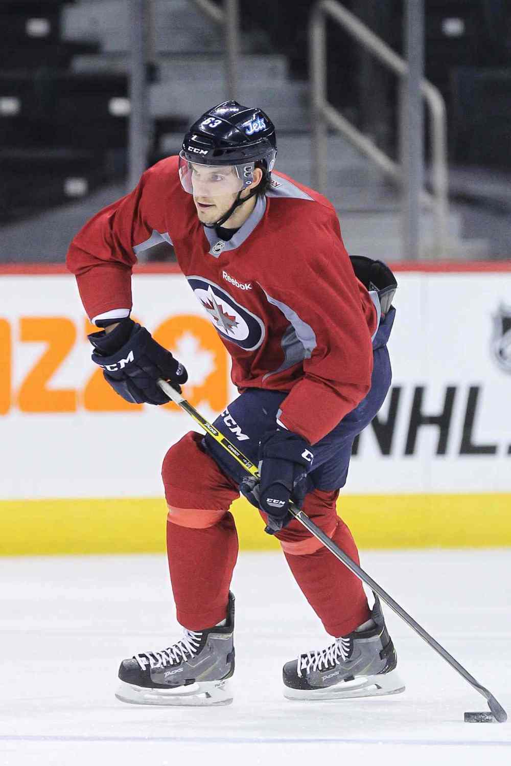 MIKE DEAL / WINNIPEG FREE PRESS
Defenceman Ben Chiarot has worked his way up from the ECHL to the NHL.