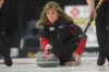 Bonneville / Winnipeg Free Press.
Barb Spencer in action this week at the Winkler Arena at the Scotties Tournament of Hearts.