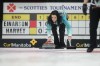 Ruth Bonneville / Winnipeg Free Press
Kerri Einarson gets ready to throw her rock while playing against Janet Harvey Friday night at the Winkler Arena during the Scotties Tournament of Hearts.