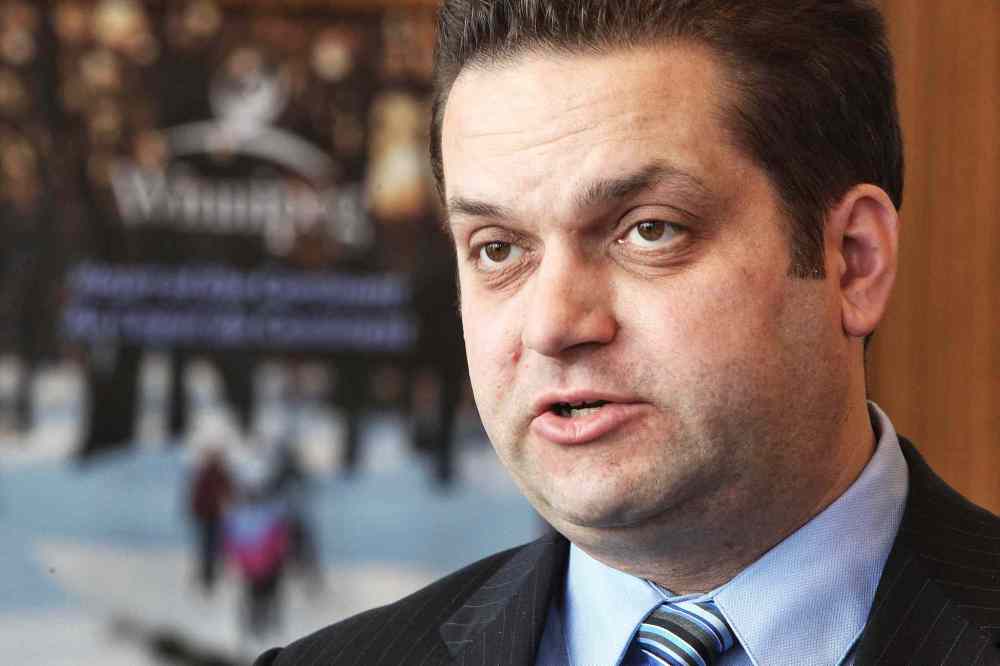 Mike Deal / Winnipeg Free Press
Winnipeg Coun. Jeff Browaty, shown at a news conference at city hall called earlier this week to denounce a provincial plan to construct a tunnel underneath the north Perimeter Highway linking two sides of East St. Paul.