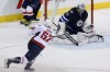 Trevor Hagan / Winnipeg Free Press
Ondrej Pavelec denies the Caps' Mike Green, as he did all the Caps who tried to penetrate the fortress that was his net Saturday night.