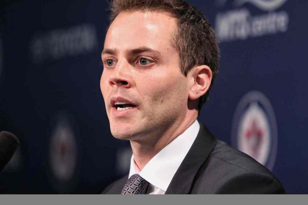 Mike Deal / Winnipeg Free Press
Dan Hursh's career path has been pointing skyward as he was promoted to General Counsel of the Jets last June and on Monday stepped into the spotlight as the new Vice President of Business Operations for the Manitoba Moose