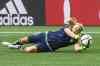 MIKE DEAL / WINNIPEG FREE PRESS
Swedish goalkeeper Hilda Carlen dives to make the stop as her team works out at Investors Group Field Sunday. The Swedes face Nigeria this afternoon at 3 p.m. in a World Cup contest.