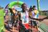Mike Deal / Winnipeg Free Press
Thomas Omwenga from Kenya finishes first (2:34:17) in the men's full Manitoba Marathon this  morning.