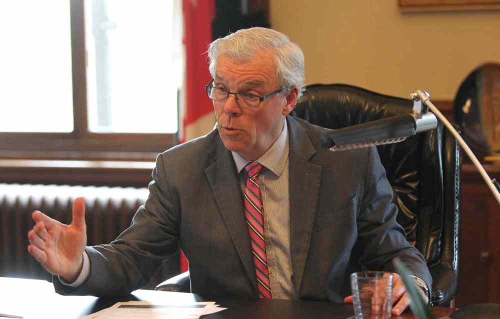 RUTH BONNEVILLE / WINNIPEG FREE PRESS
Despite a turbulent year for his government, Manitoba Premier Greg Selinger says the NDP caucus 'all have the same vision and sense of mission about the future of the province.'