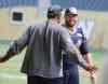 Jason Halstead / Winnipeg Free Press
Winnipeg Blue Bombers DT Zach Anderson works with a coach during football practice at Investors Group Field Wednesday